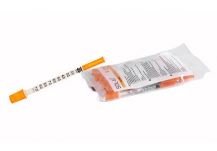 Strzykawka insulinowa SOL-M 0,5 ml U-100 z wtopioną igłą 29G /1/2