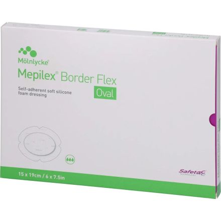 MOLNLYCKE Mepilex Border Flex Oval 15 x 19cm /opk. 5 szt