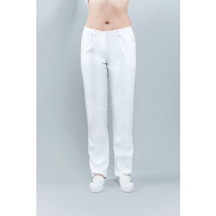 Spodnie białe damskie   75001/WHTH/38
