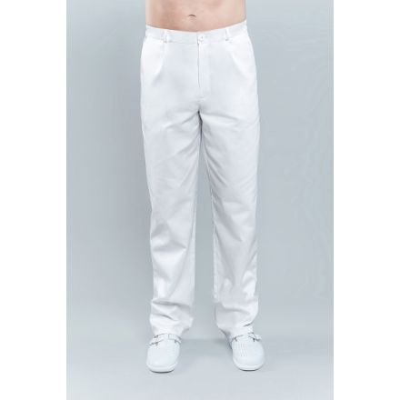 Spodnie białe męskie klasyczne  76001/WHTH/54