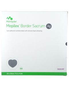 MOLNLYCKE Mepilex Border Sacrum Ag 23x23cm /opk. 5 szt