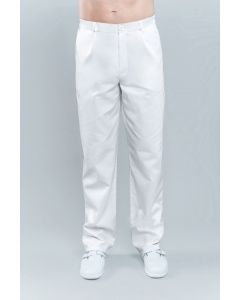 Spodnie białe męskie klasyczne  76001/WHTH/56