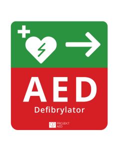 Tablica kierunkowa do defibrylatora AED 