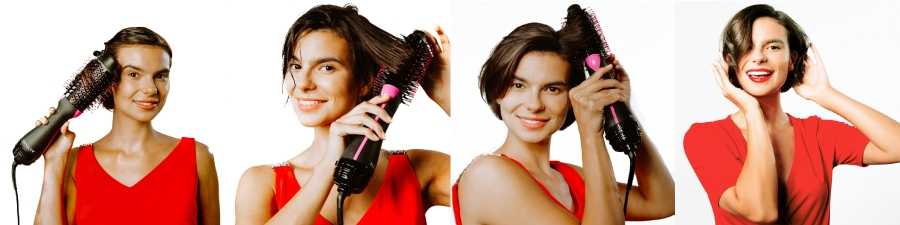 Nadająca włosom objętości salonowa suszarko-lokówka REVLON One-Step dla włosów krótkich i średnich - RVDR5282UKE
